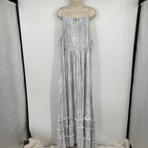 Torrid Challis Tie Dye Smocked Maxi Dress Woman's size 5 5X plus size - Picture 1 of 10